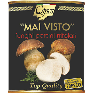 FUNGHI - "MAI VISTO" - Funghi porcini a fette trifolati (COD. 08039)