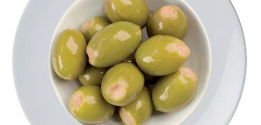 OLIVES - "OLIVAPERITIVO" - Green olives stuffed WITH TUNA (COD. 01345)