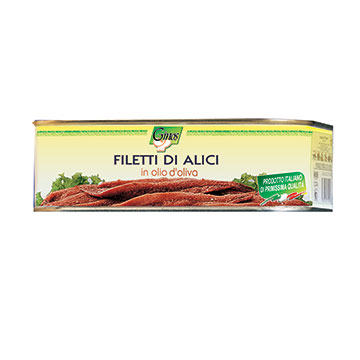 FISH - ANCHOVIES FILLETS in olive oil 1/2 (COD. 05006)