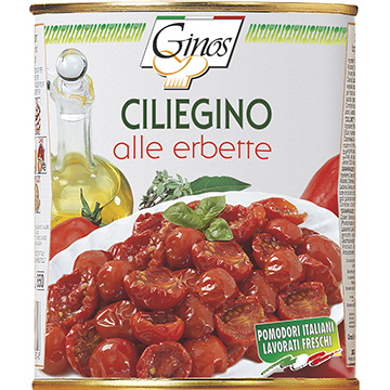 ENTREMESES  - "CILIEGINO" - Mitades de tomates cherry semisecos (COD. 01012)
