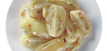 STARTERS AND SIDE DISHES - GREEN SLICED TOMATOES (COD. 01021)