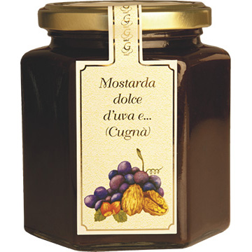 MOSTARDA ARTIGIANALE - MOSTARDA D'UVA dolce e Cugnà (COD. 09024)