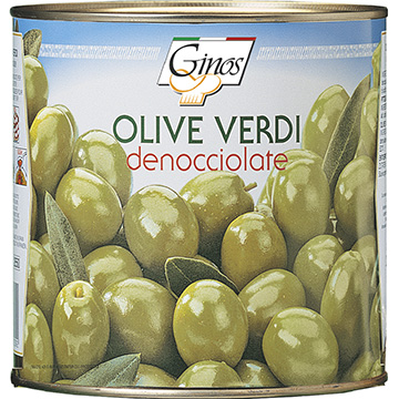 OLIVES - GREEN PITTED olives (COD. 01309)
