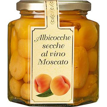 MOSTARDA ARTIGIANALE - ALBICOCCHE SECCHE al vino moscato (COD. 09026)