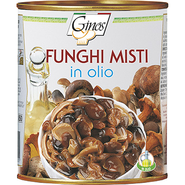FUNGHI - FUNGHI MISTI SPECIAL - 5 varietà in olio (COD. 01025)