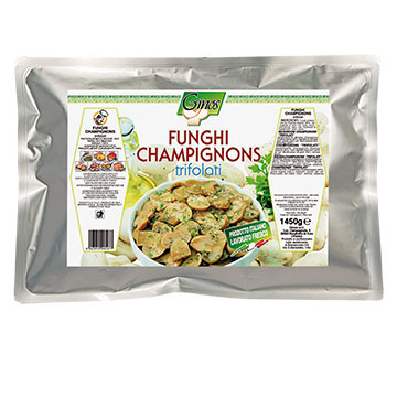 FUNGHI - Funghi CHAMPIGNONS TRIFOLATI in busta (COD. 08107)
