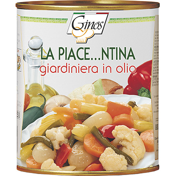 ENTREMESES  - "LA PIACE...NTINA" - Mezcla de verduras en aceite (COD. 01223)