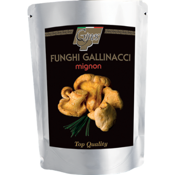 FUNGHI - Funghi GALLINACCI MIGNON trifolati in busta (COD. 08047)