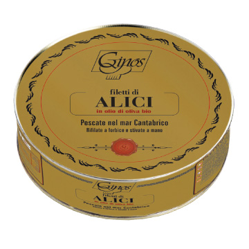 FISH - ANCHOVIES FILLETS in ORGANIC olive oil (COD. 05023)